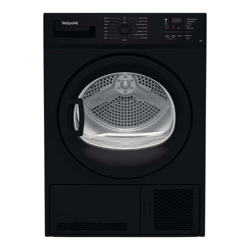 Hotpoint Dryer 8KG Condenser Sensor Dry Black - CHDC82BBGDUK